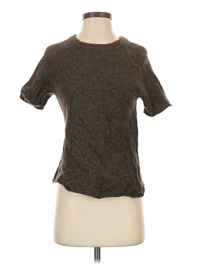 Pre-owned Treasure & Bond Short Sleeve Top Gray Crew Neck Tops