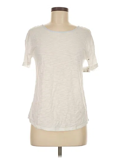 Pre-owned Treasure & Bond Short Sleeve Top Ivory Crew Neck Tops In White