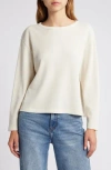 Treasure & Bond Shrunken Crop Boxy Thermal Crewneck Top