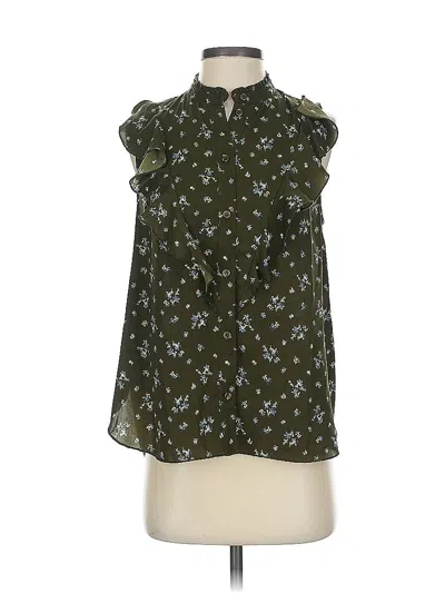 Pre-owned Treasure & Bond Sleeveless Blouse In Green