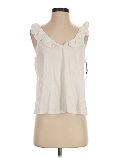 Pre-owned Treasure & Bond Sleeveless Blouse In Ivory