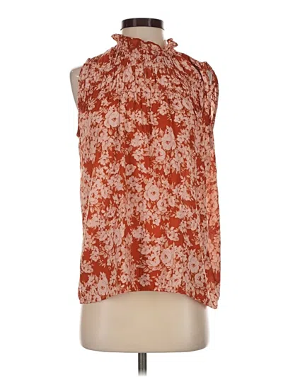 Pre-owned Treasure & Bond Sleeveless Blouse In Orange
