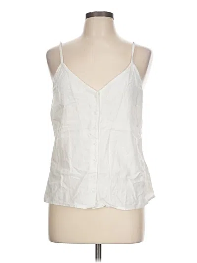 Pre-owned Treasure & Bond Sleeveless Blouse In White