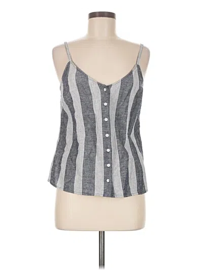 Pre-owned Treasure & Bond Sleeveless Button Down Shirt In Gray