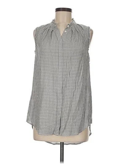 Pre-owned Treasure & Bond Sleeveless Button Down Shirt In Gray