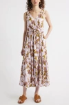 Treasure & Bond Sleeveless Tiered Sundress In Multi