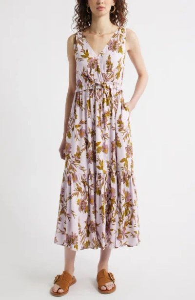 Treasure & Bond Sleeveless Tiered Sundress In Multi