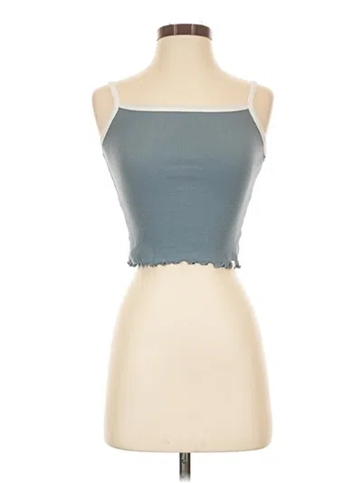 Pre-owned Treasure & Bond Sleeveless Top Teal Strapless Neckline Tops