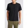 Treasure & Bond Lived In Slub Jersey Crewneck T-shirt In Black Caviar