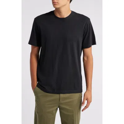 Treasure & Bond Lived In Slub Jersey Crewneck T-shirt In Black Caviar