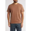 Treasure & Bond Lived In Slub Jersey Crewneck T-shirt In Brown Aztec