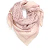Treasure & Bond Square Satin Scarf In Pink