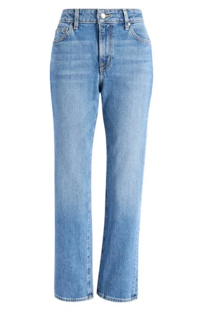 Treasure & Bond Mid Rise Straight Leg Ankle Jeans In Medium Wash