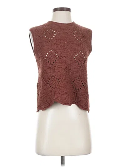 Pre-owned Treasure & Bond Sweater Vest In Brown