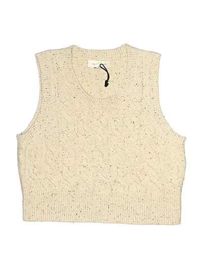 Pre-owned Treasure & Bond Kids' Sweater Vest In White