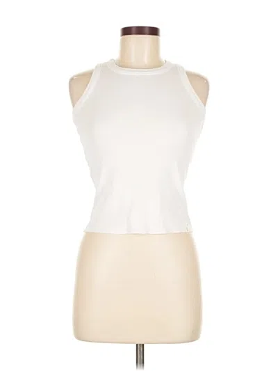 Pre-owned Treasure & Bond Tank Top Ivory Halter Neckline Tops In White