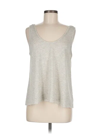 Pre-owned Treasure & Bond Tank Top Silver Halter Neckline Tops