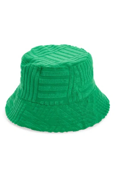 Treasure & Bond Terry Bucket Hat In Green