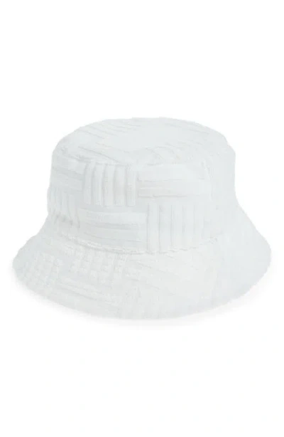 Treasure & Bond Terry Bucket Hat In White