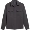 Treasure & Bond Texture Twill Button-up Shirt In Blue