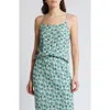 Treasure & Bond Tie Back Camisole In Ivory- Green Celia Floral