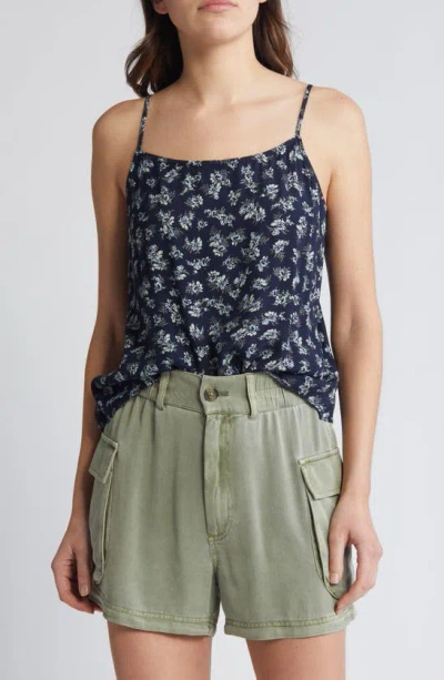 Treasure & Bond Tie Back Camisole In Navy- Beige Lillith Floral