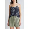 Treasure & Bond Tie Back Camisole In Navy- Beige Lillith Floral
