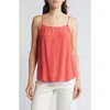 Treasure & Bond Tie Back Camisole In Red Cranberry