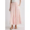 Treasure & Bond Tiered Maxi Skirt In Pink Lotus
