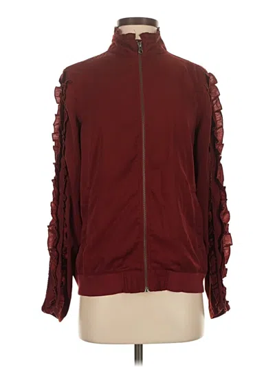 Pre-owned Treasure & Bond Track Jacket In Burgundy