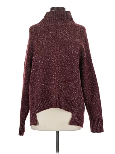 Pre-owned Treasure & Bond Turtleneck Sweater In Burgundy