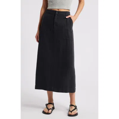 Treasure & Bond Utility Maxi Skirt In Black