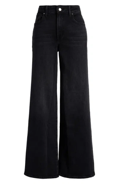 Treasure & Bond High Rise Wide Leg Jeans In Black Wash