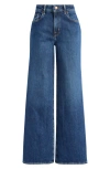 Treasure & Bond High Rise Wide Leg Jeans In Dark Wash