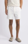 Treasure & Bond Workwear Cotton Shorts In Ivory Egret