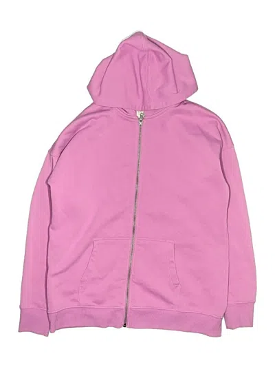 Pre-owned Treasure & Bond Kids' Zip Up Hoodie In Pink
