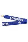 Treasure Jewels Cowboys Beaded Bag Strap In Blue In Blue