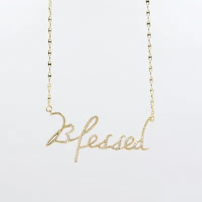 Treasure Jewels Women's Blessed Necklace In Gold