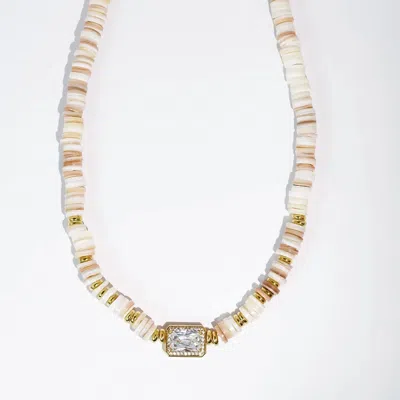Treasure Jewels Women's Dream Pop Gemstone Necklace In Nude In Gold