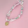 Treasure Jewels Women's Heart Of Bloom Scarf Necklace In Gold In Multi
