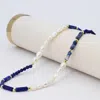Treasure Jewels Women's Royalty Gemstone Necklace In White & Blue In Multi