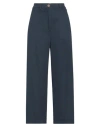 Trebarrabi® Trebarrabi Woman Pants Midnight Blue Size L Cotton, Viscose, Elastic Fibres In Blue