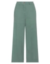 Trebarrabi® Trebarrabi Woman Pants Sage Green Size L Cotton, Viscose, Elastic Fibres