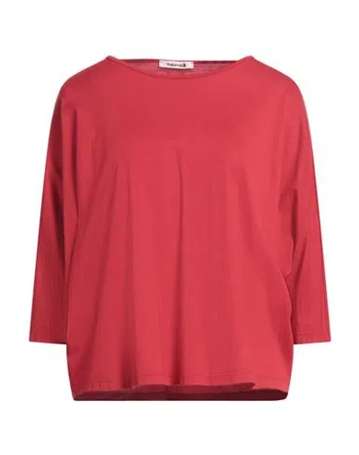Trebarrabi® Trebarrabi Woman T-shirt Red Size M Cotton
