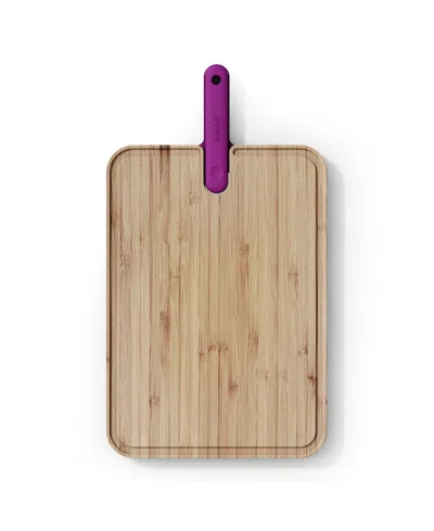 Trebonn Artu 2pc. Chef Board With Knife Set In Purple