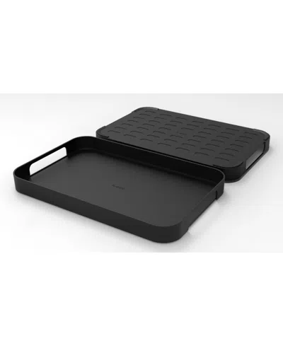 Trebonn Pile 1pc. X-large Tray In Black