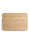 Trebonn Wave Pattern Chop & Slide Large Bamboo Chopping Board In Purple