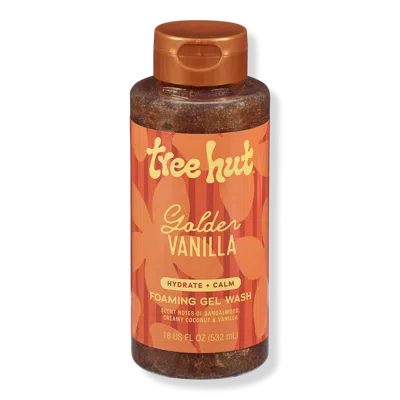 Tree Hut Foaming Gel Body Wash - Golden Vanilla In Transparent