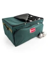 Treekeeper 3 Tray Christmas Ornament Storage Box With Front Pocket In Green