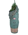 Treekeeper Large Upright Christmas Tree Storage Bag With Rolling Tree Stand In Green